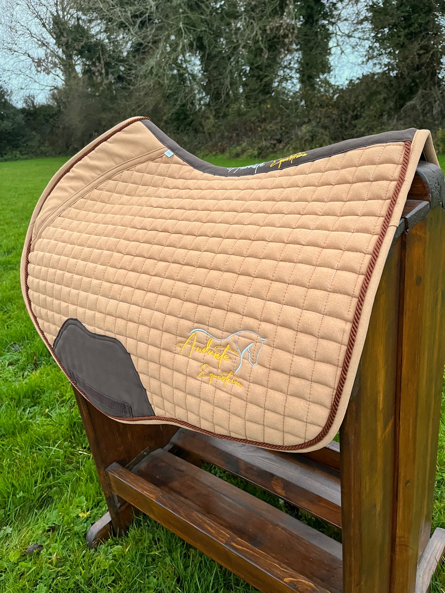 Caramel Suede Saddle Pad