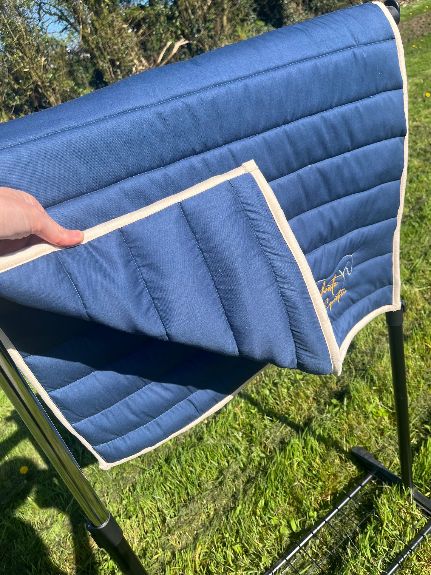 Sapphire Blue Polycushion Saddle Pad