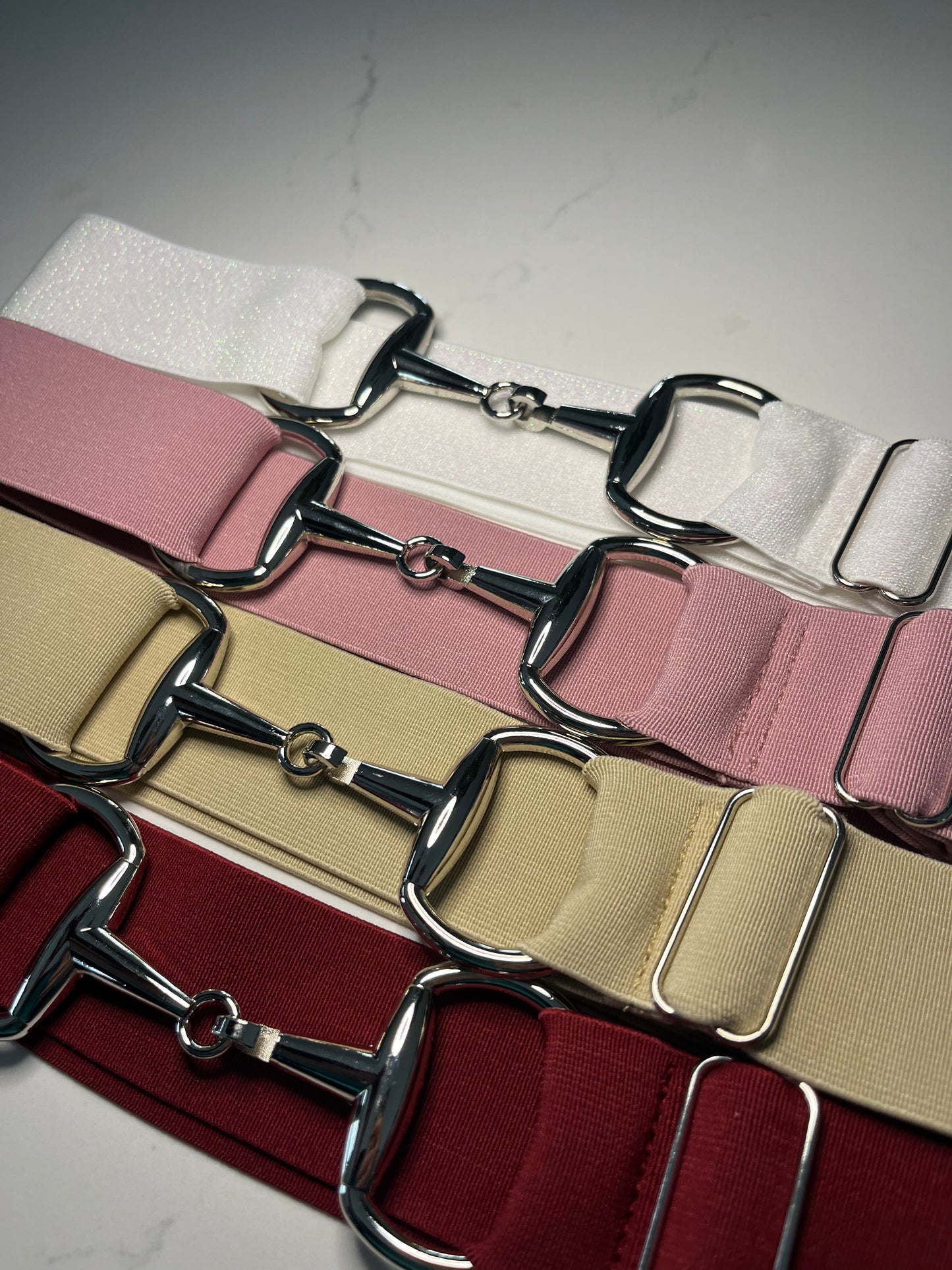 Snaffle Bit Elastic Equestrian Belt