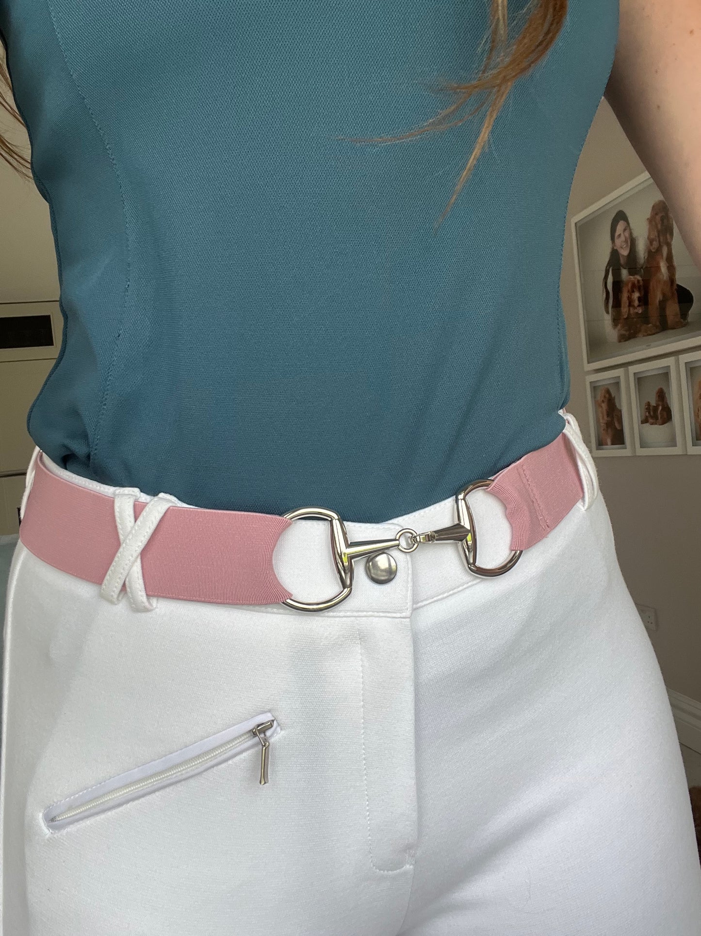 Snaffle Bit Elastic Equestrian Belt