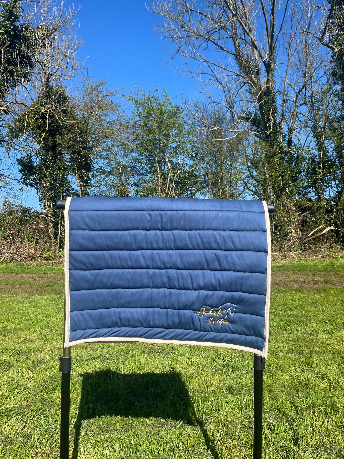 Sapphire Blue Polycushion Saddle Pad