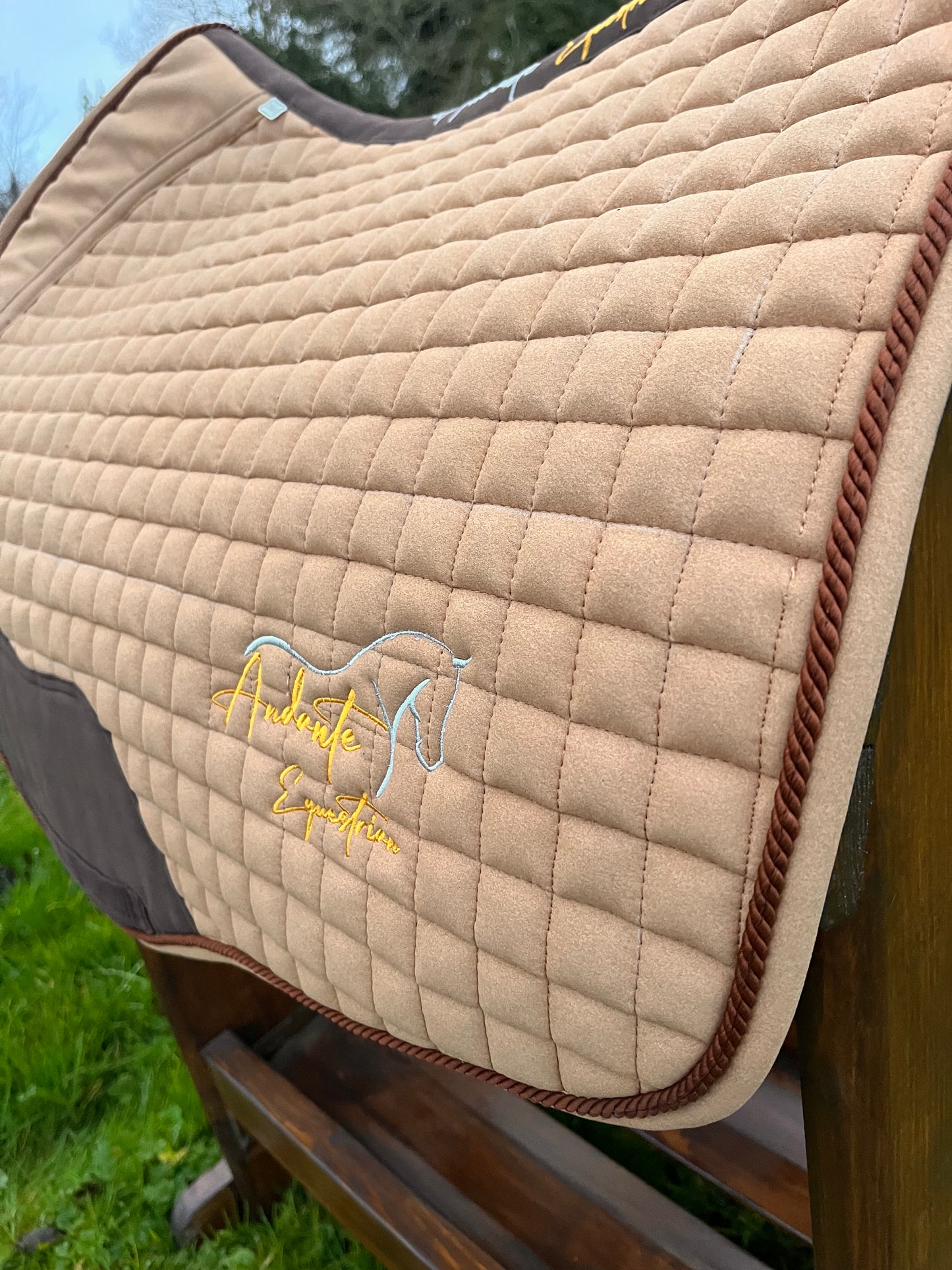 Caramel Suede Saddle Pad