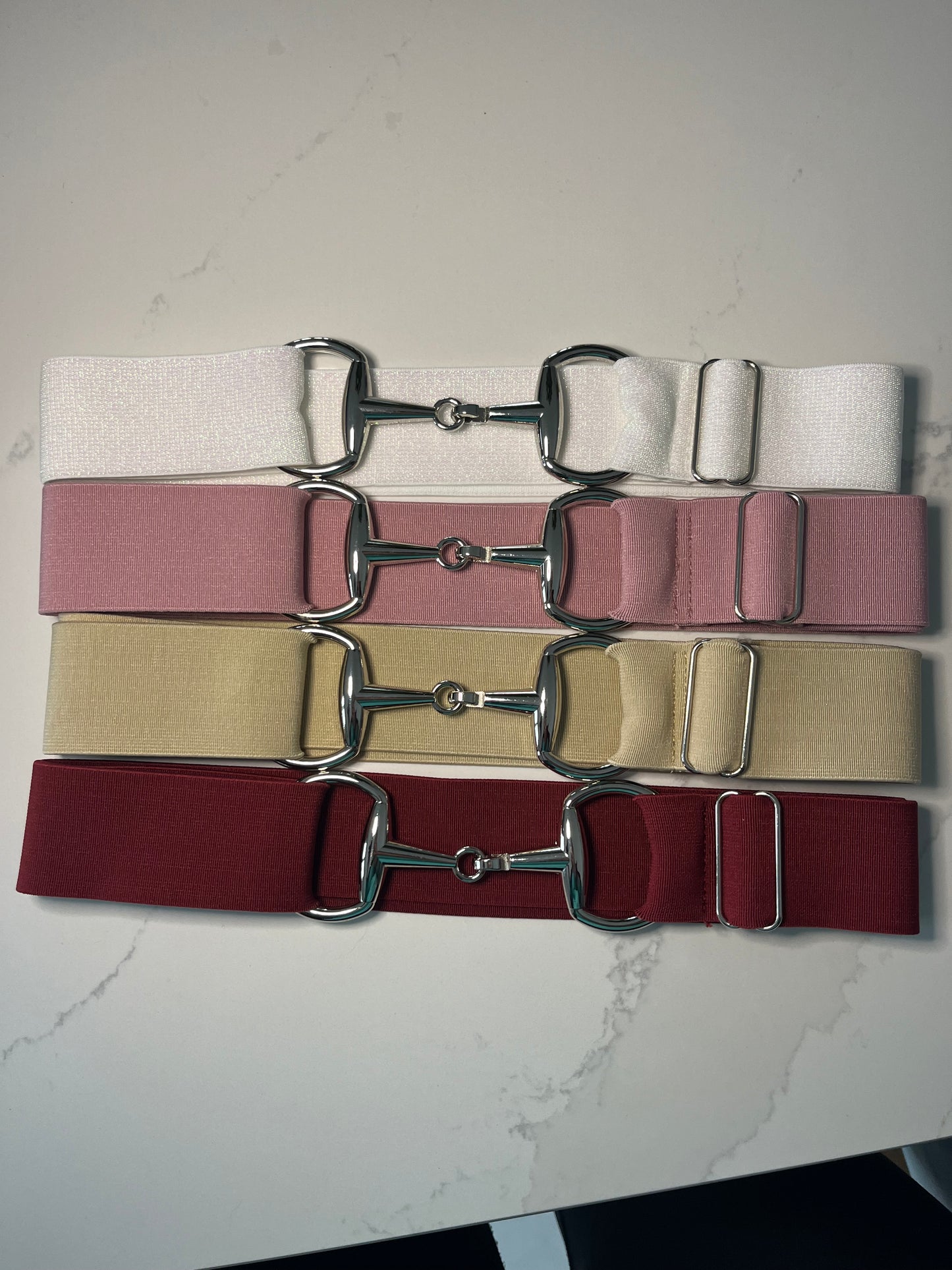 Snaffle Bit Elastic Equestrian Belt