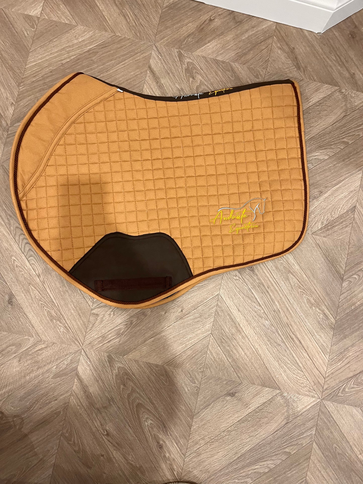 Caramel Suede Saddle Pad