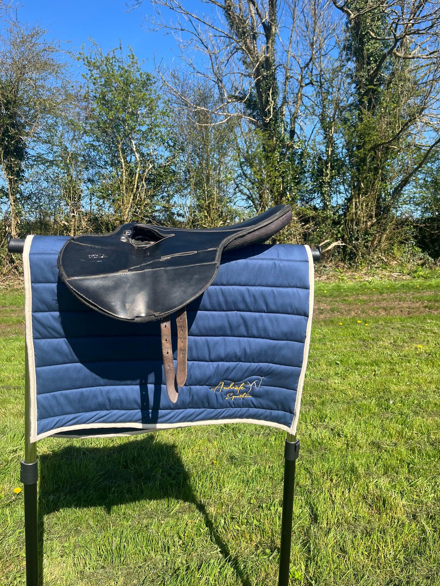 Sapphire Blue Polycushion Saddle Pad